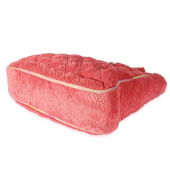 Chanel Pink Quilted Mixed Fibers Large Shopping Tote - Picture 4 of 6